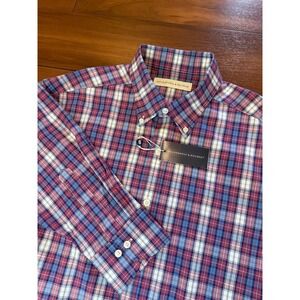 Holderness Bourne Shirt Plaid The Andrews Stretch Button Down NWT Men's Size XL